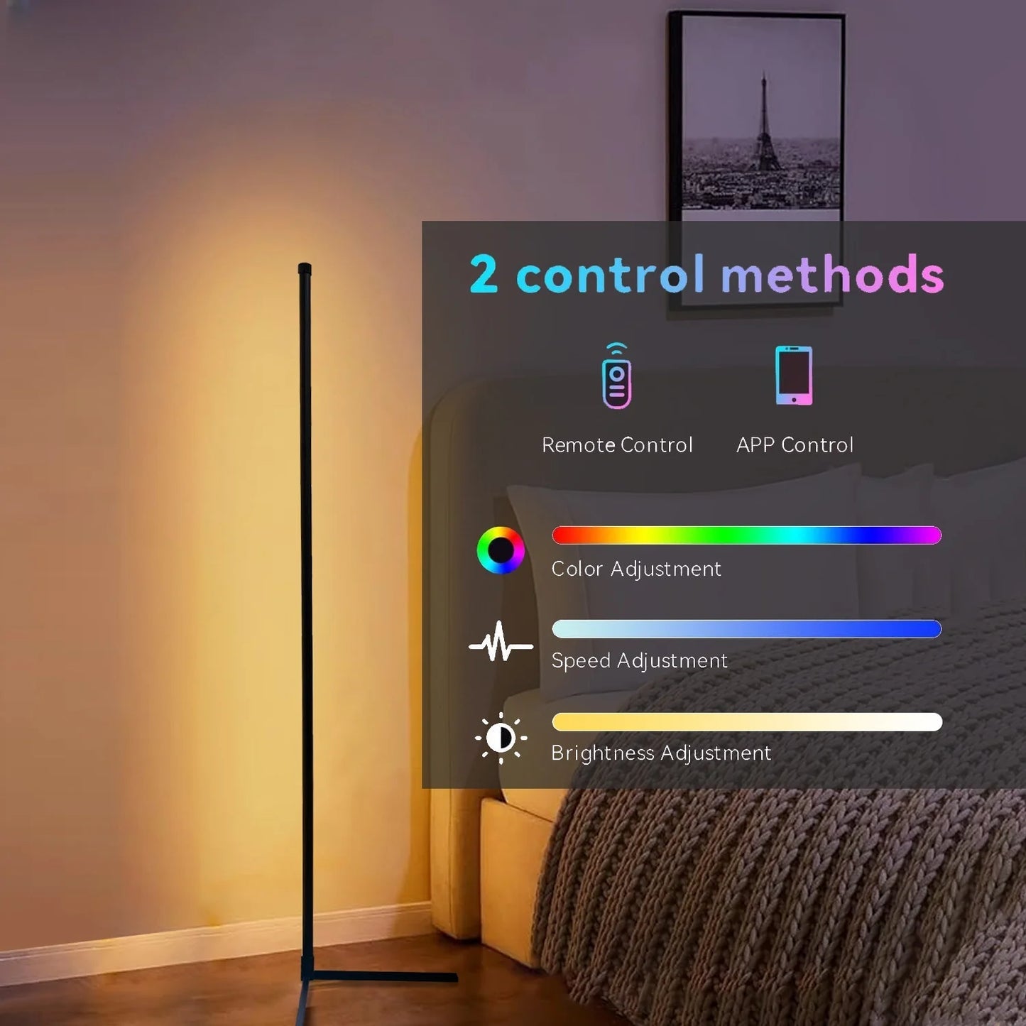 RGB LED Smart Floor Lamp