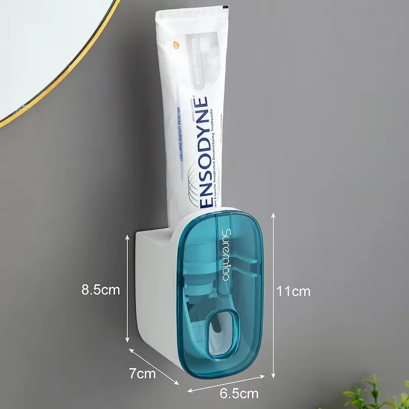 Distributeur automatique de dentifrice mural