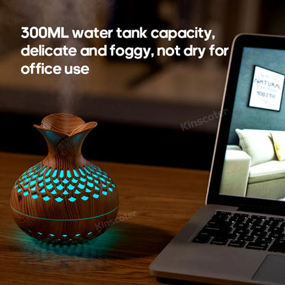 Humidificateur USB à grain de bois