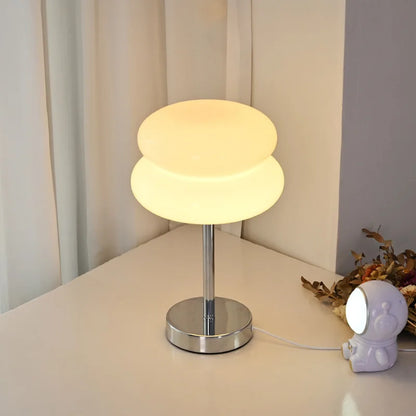 Lampe de table en verre Macaron