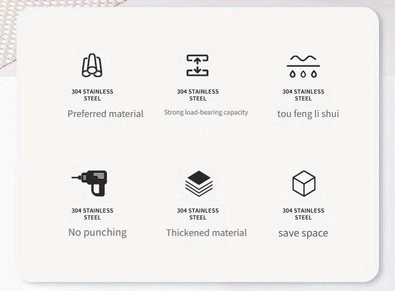 Kitchen Storage Rack, Wrought Iron Seasoning Rack, Countertop Sink, Floor-Standing Bowl and Plate Storage Rack