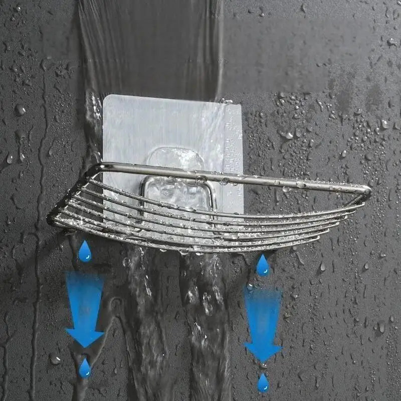 Porte-savon mural en acier inoxydable