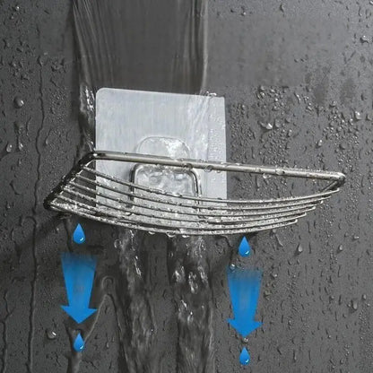 Porte-savon mural en acier inoxydable