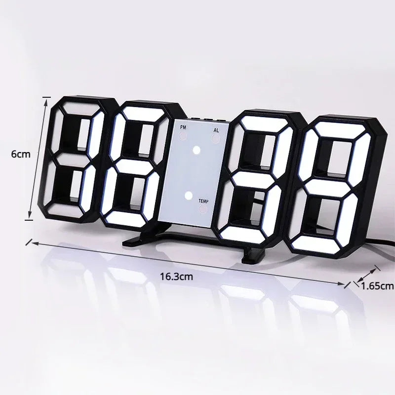 Horloge murale LED 3D