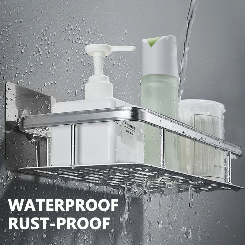 Étagère d'angle murale sans perçage