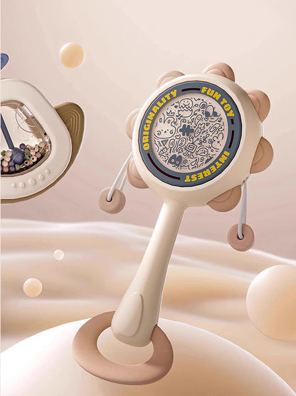 Baby Teething Toys 10Pc Hand-Held Toys Set Particle Feel Food-Grade Silicone Material Sensory Development Tray Toy Baby Gifts