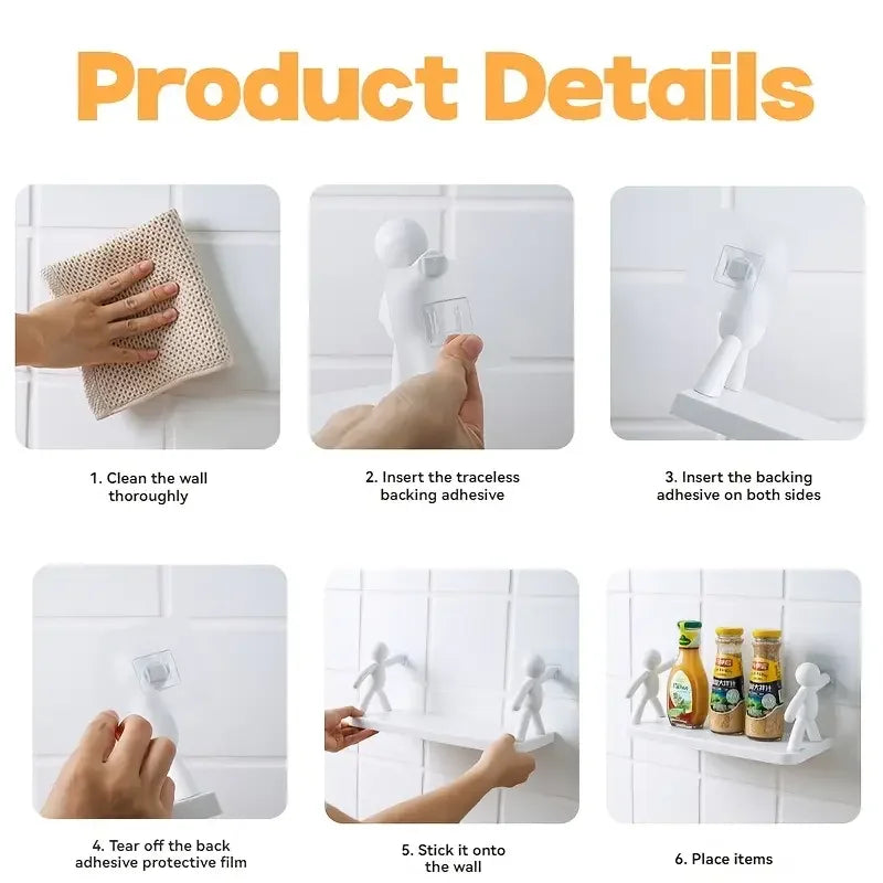 Étagère de rangement pour petites personnes de dessin animé