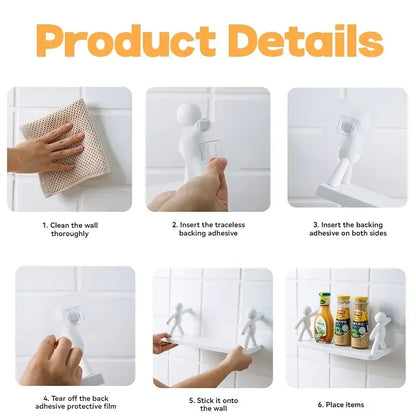 Étagère de rangement pour petites personnes de dessin animé