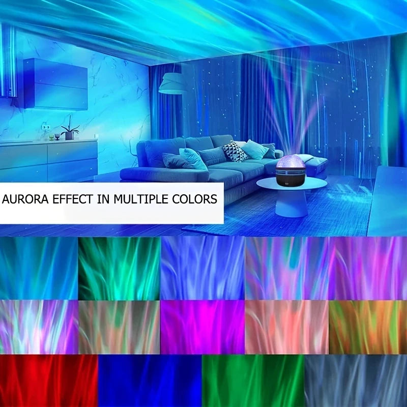 LED Galaxy Ocean Wave Projector RGB Lamp
