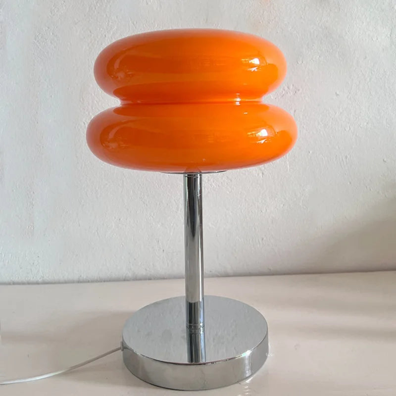Lampe de table en verre Macaron