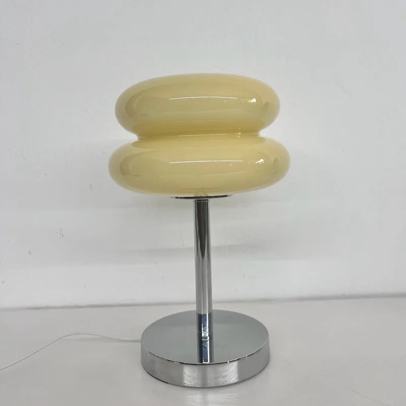 Lampe de table en verre Macaron