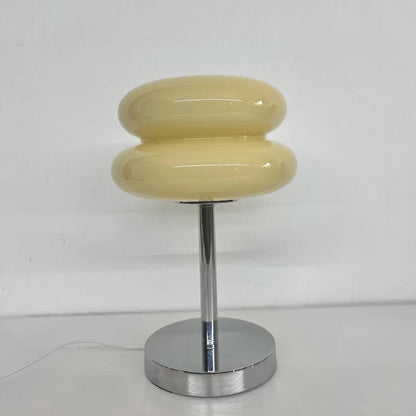 Lampe de table en verre Macaron