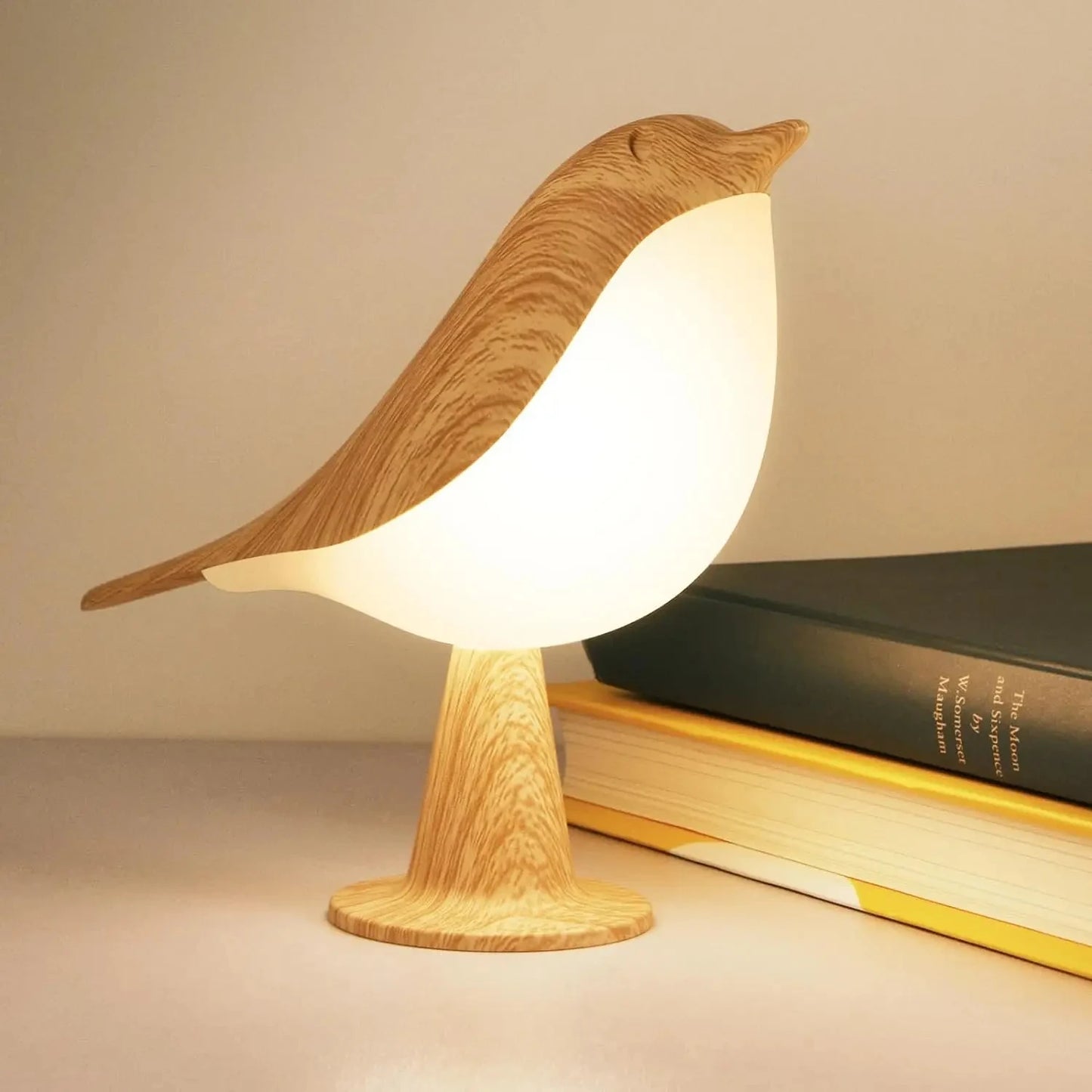 Lampe de bureau sans fil en forme d'oiseau
