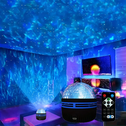 LED Galaxy Ocean Wave Projector RGB Lamp
