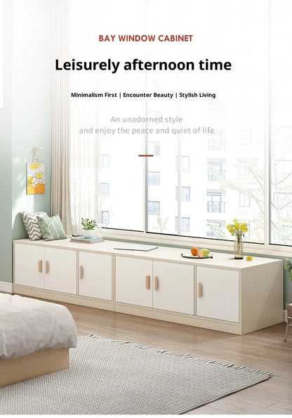 Living Room Storage Cabinet Bay Window Drawer Dresser Sideboard Floor Cabinet Small Apartment Minimalist Home Furniture Home