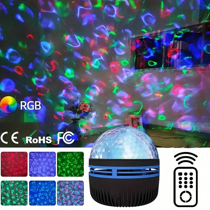 LED Galaxy Ocean Wave Projector RGB Lamp