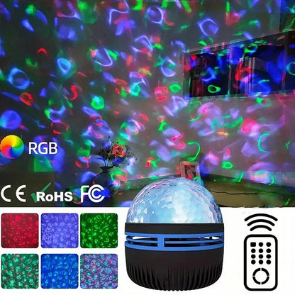 LED Galaxy Ocean Wave Projector RGB Lamp
