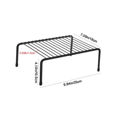 Kitchen Storage Rack, Wrought Iron Seasoning Rack, Countertop Sink, Floor-Standing Bowl and Plate Storage Rack