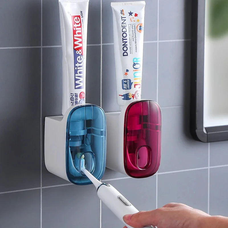 Distributeur automatique de dentifrice mural
