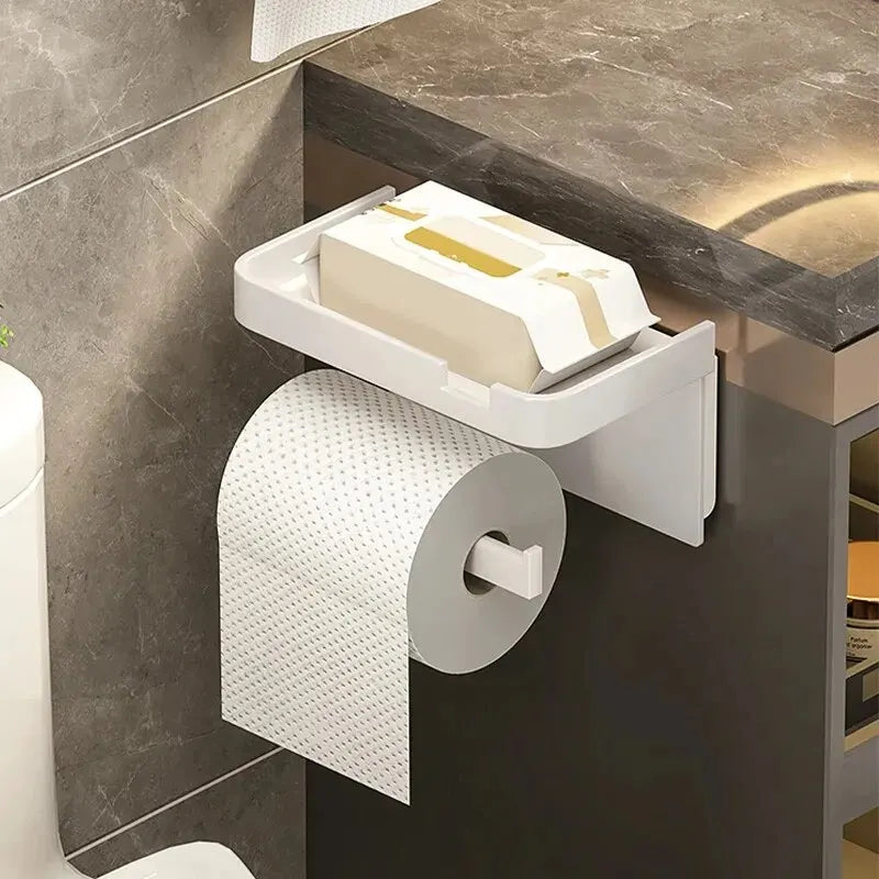Porte-papier toilette multifonctionnel