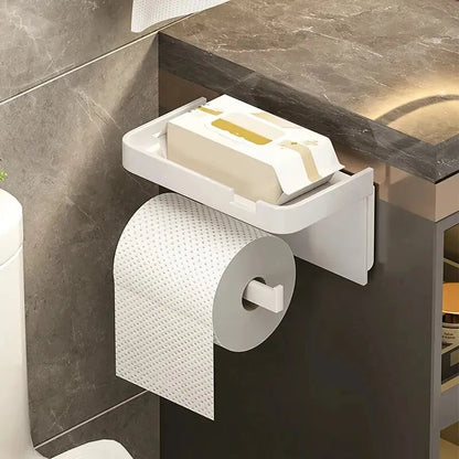 Porte-papier toilette multifonctionnel