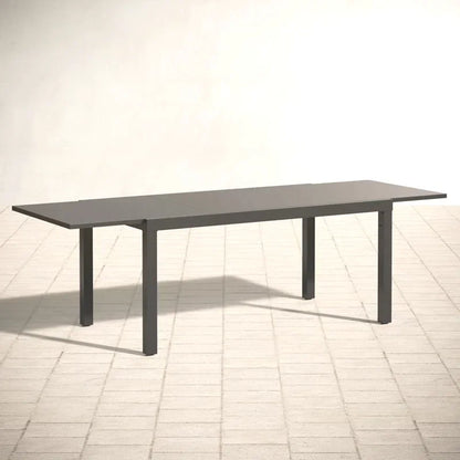 Dining Table Restaurant Rectangular Garden Dining Set Factory Luxury Patio Extendable Outdoor for 6-8 Persons Metal Steel Modern