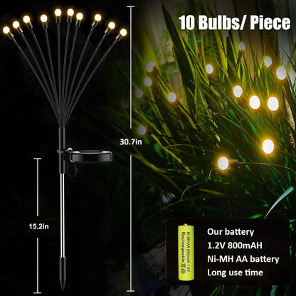Upgraded Solar Firefly Garden Lights