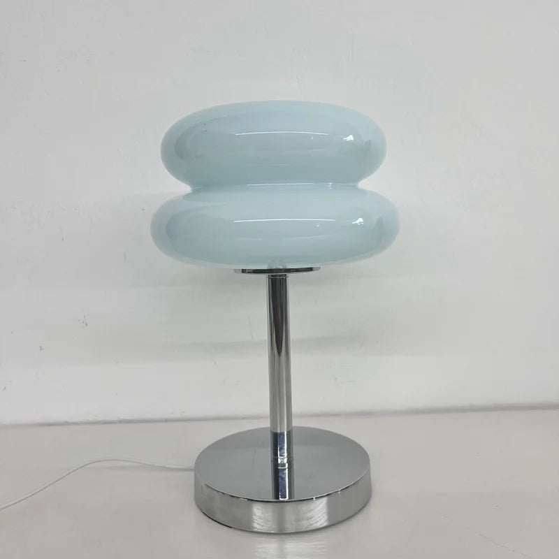 Lampe de table en verre Macaron