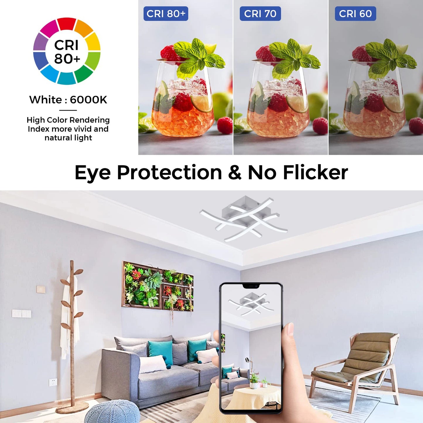 Plafonnier LED moderne