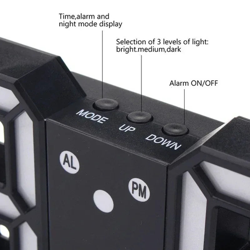 Horloge murale LED 3D