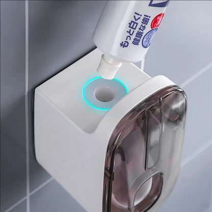 Distributeur automatique de dentifrice mural