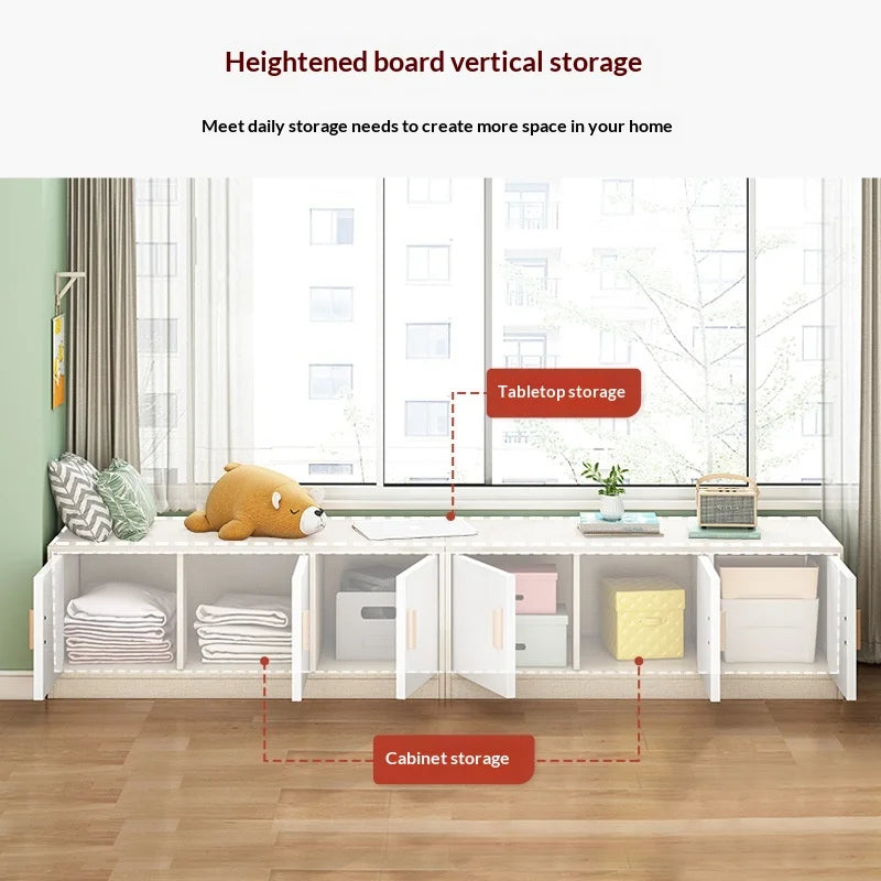 Living Room Storage Cabinet Bay Window Drawer Dresser Sideboard Floor Cabinet Small Apartment Minimalist Home Furniture Home