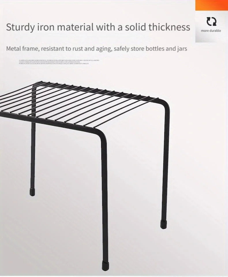 Kitchen Storage Rack, Wrought Iron Seasoning Rack, Countertop Sink, Floor-Standing Bowl and Plate Storage Rack