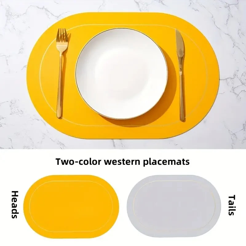 Sets de table en cuir PU