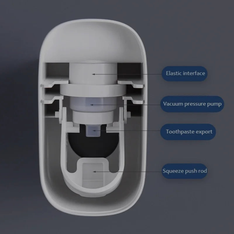 Distributeur automatique de dentifrice mural
