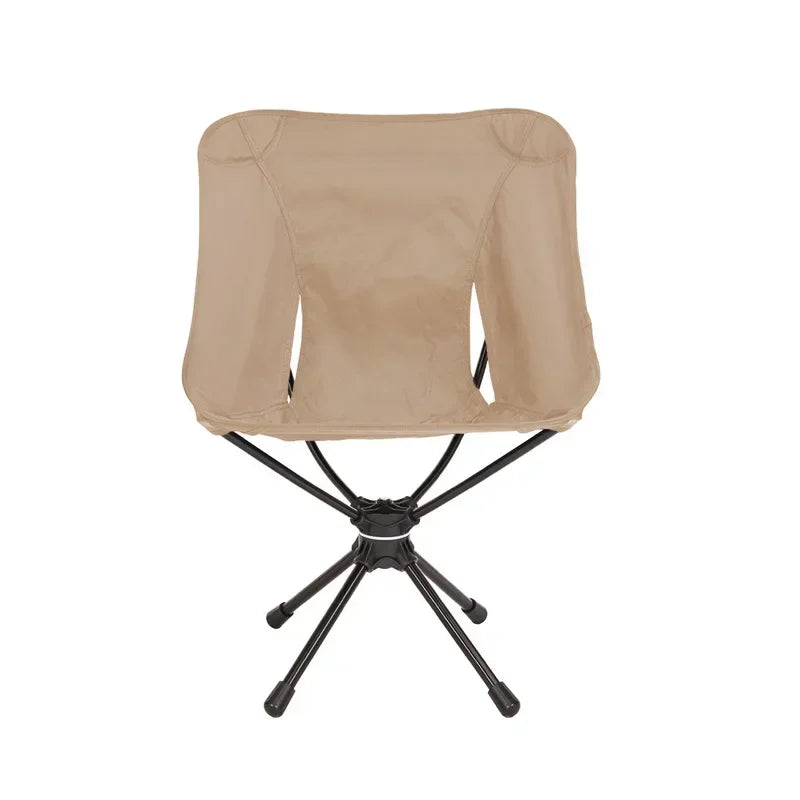 Chaise pivotante pliante portable d'extérieur