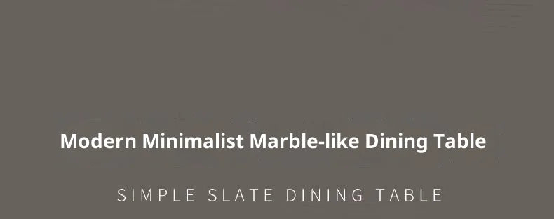Sintered Stone Dining Table Modern Minimalist Thick Matte Top Light Luxury Glossy Edge Small Space Home Furniture Dinning Table