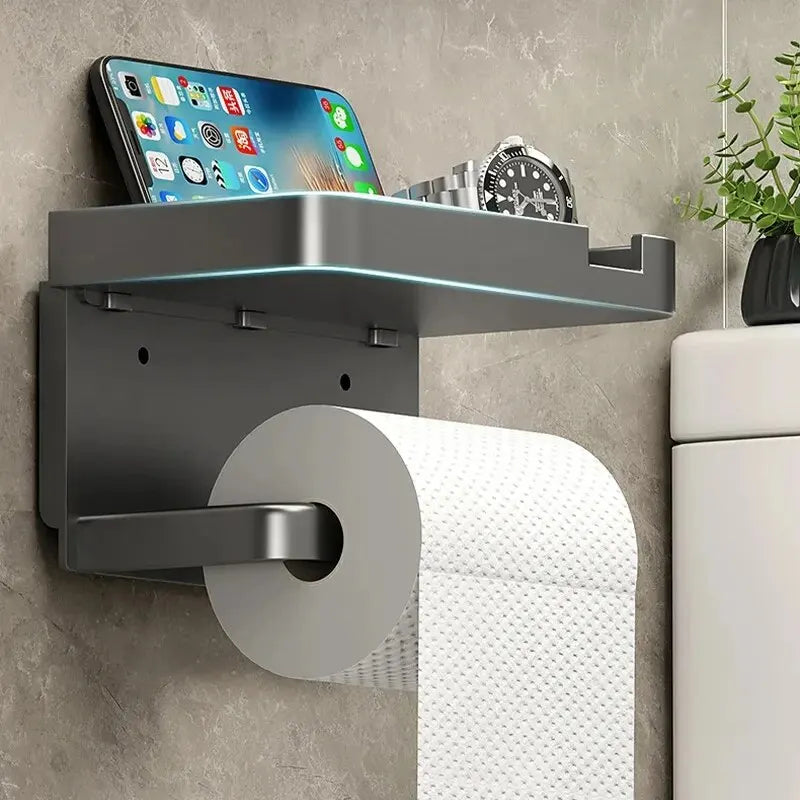Porte-papier toilette multifonctionnel