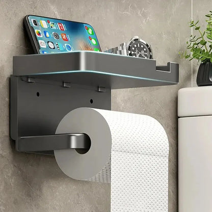 Porte-papier toilette multifonctionnel