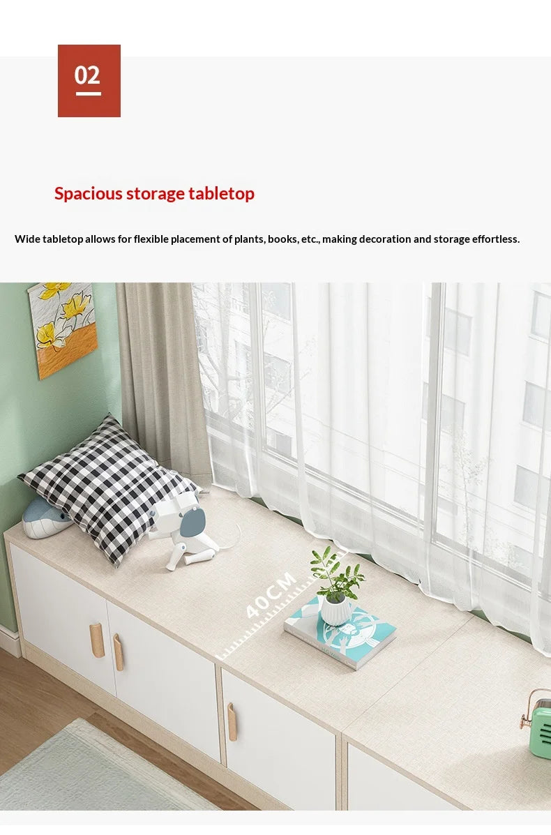 Living Room Storage Cabinet Bay Window Drawer Dresser Sideboard Floor Cabinet Small Apartment Minimalist Home Furniture Home