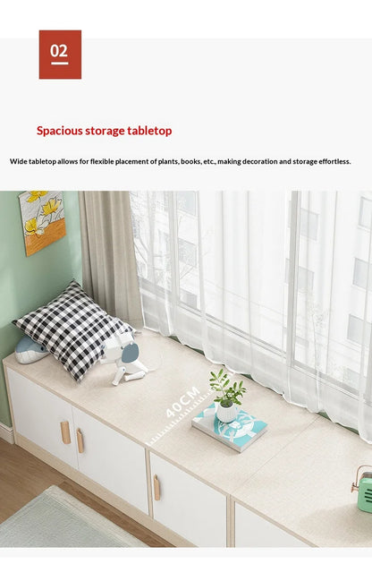 Living Room Storage Cabinet Bay Window Drawer Dresser Sideboard Floor Cabinet Small Apartment Minimalist Home Furniture Home