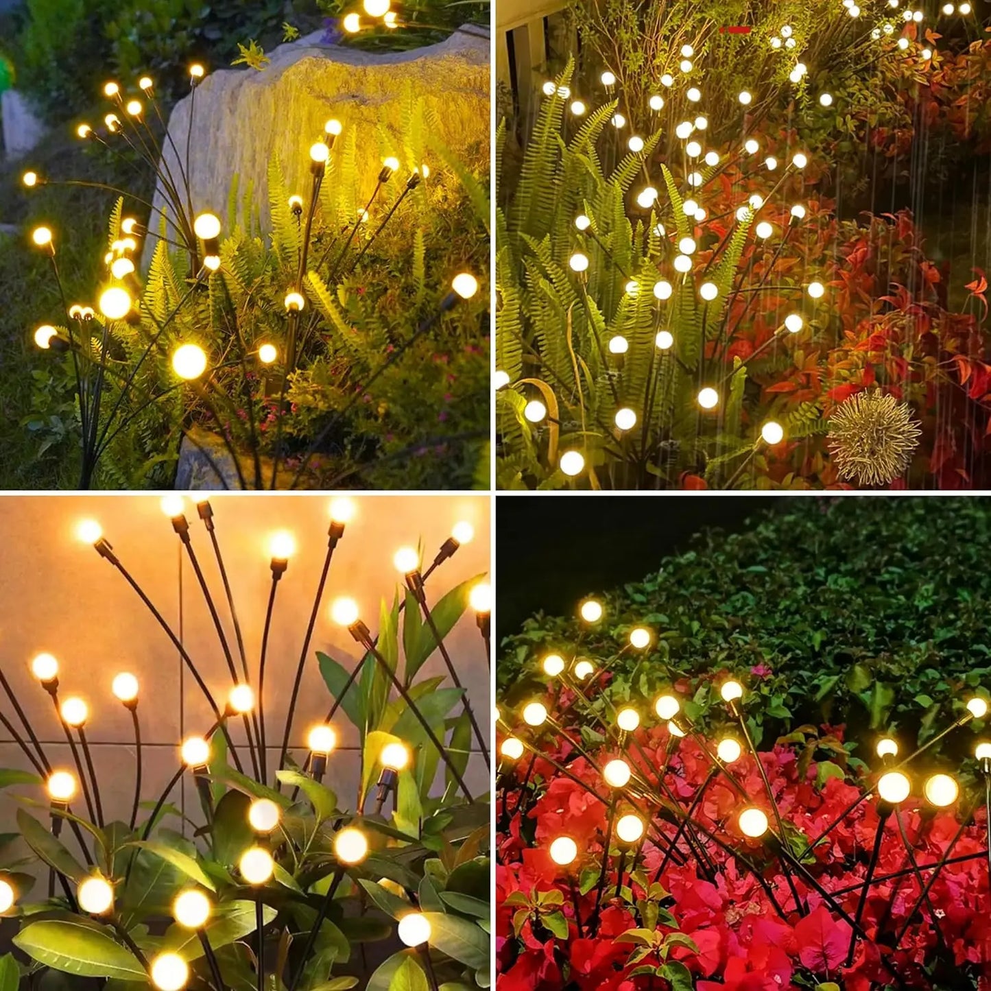 Upgraded Solar Firefly Garden Lights
