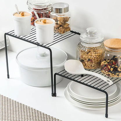 Kitchen Storage Rack, Wrought Iron Seasoning Rack, Countertop Sink, Floor-Standing Bowl and Plate Storage Rack