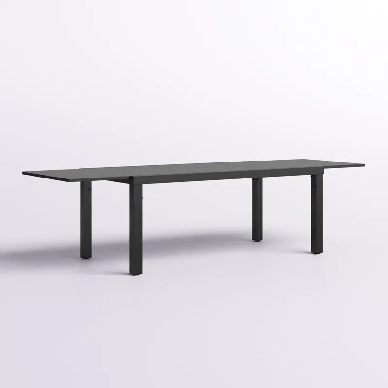 Dining Table Restaurant Rectangular Garden Dining Set Factory Luxury Patio Extendable Outdoor for 6-8 Persons Metal Steel Modern