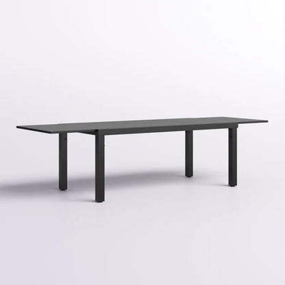 Dining Table Restaurant Rectangular Garden Dining Set Factory Luxury Patio Extendable Outdoor for 6-8 Persons Metal Steel Modern