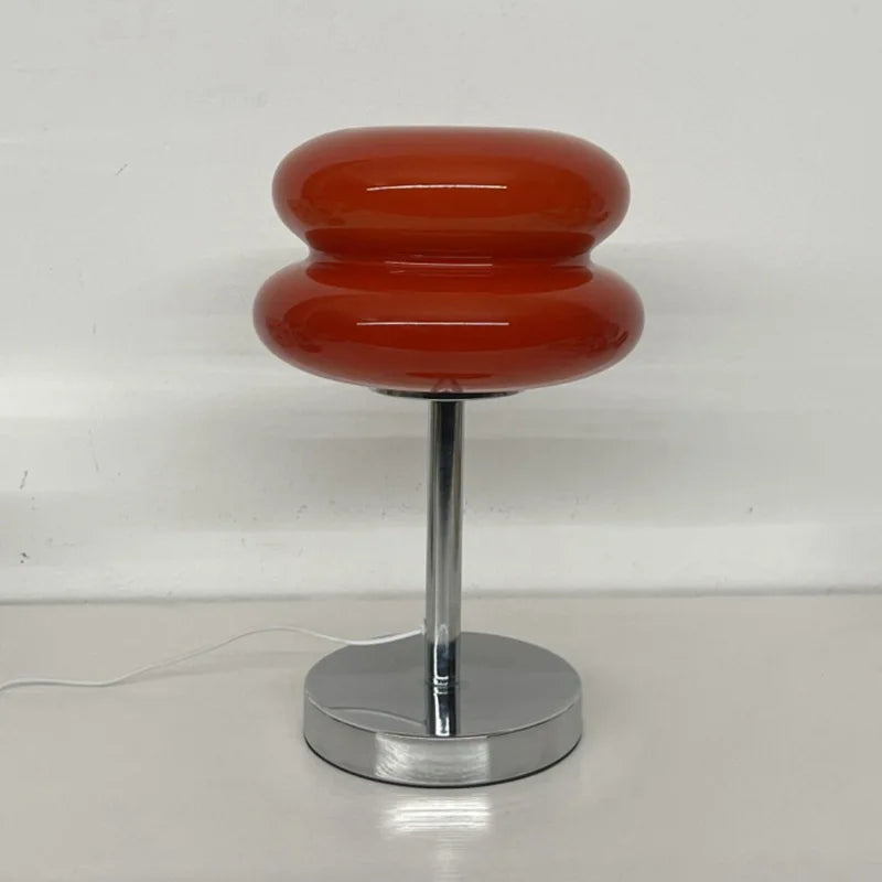Lampe de table en verre Macaron