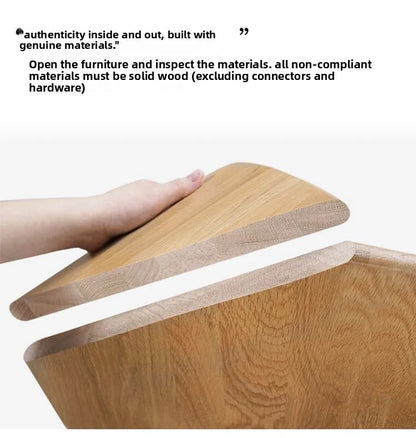 Solid Wood Dining Table Modern Rectangular Kitchen Table Minimalist Rectangular Compact Small Space Saving Kitchen Dining Room