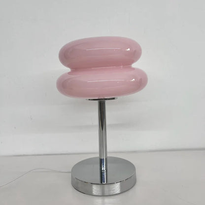 Lampe de table en verre Macaron